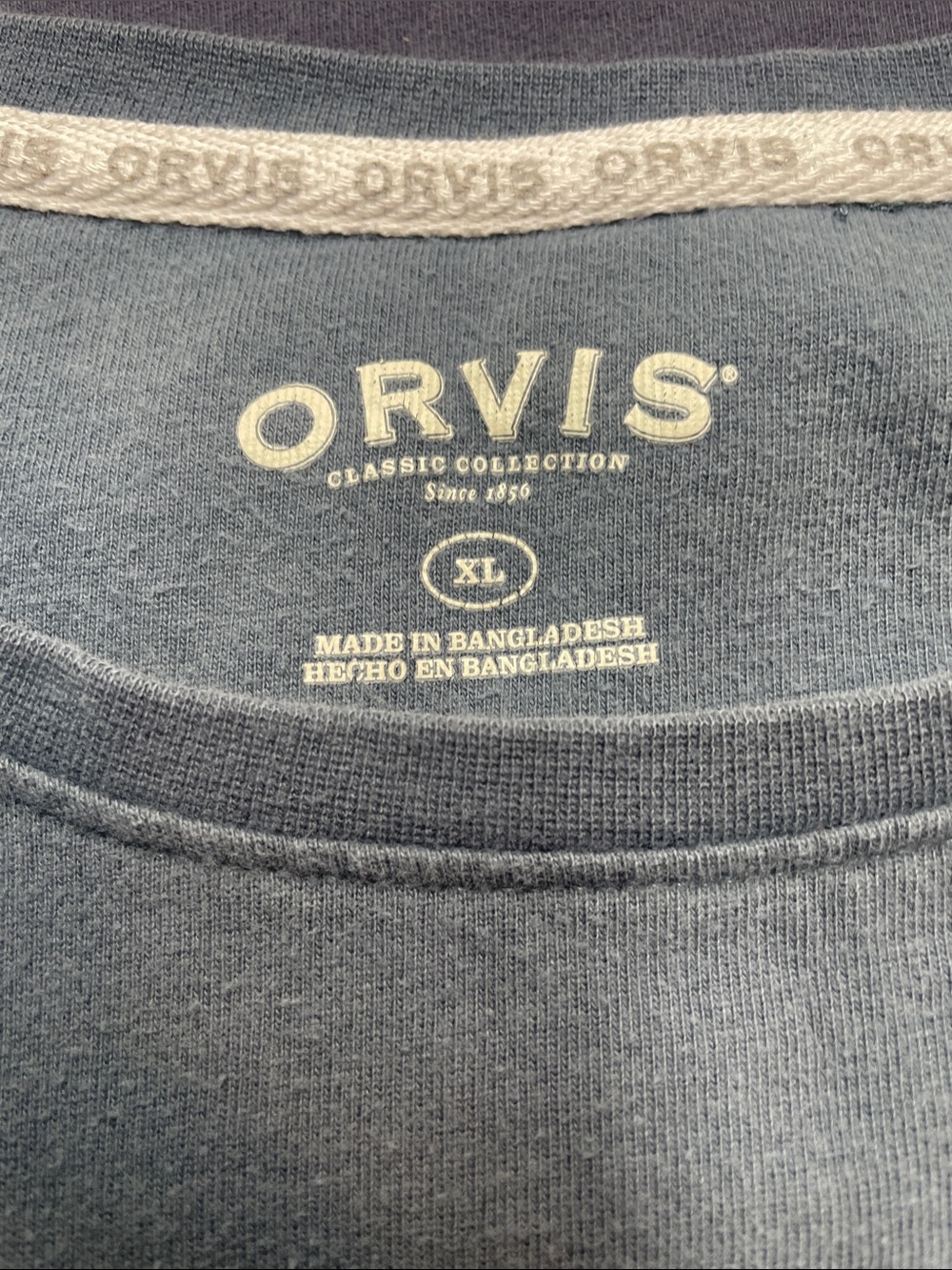 Orvis Short Sleeve Crew T-Shirts Trio - Slate Blue, Navy, Red Size XL - Picture 2 of 4